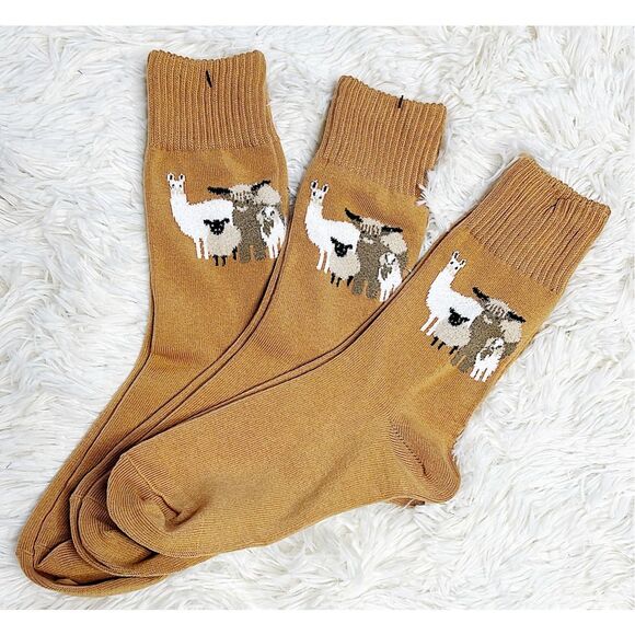 Urban Outfitters Hansel From Basel Fluffy Friends Crew Sock 3 Pair - Picture 1 of 4